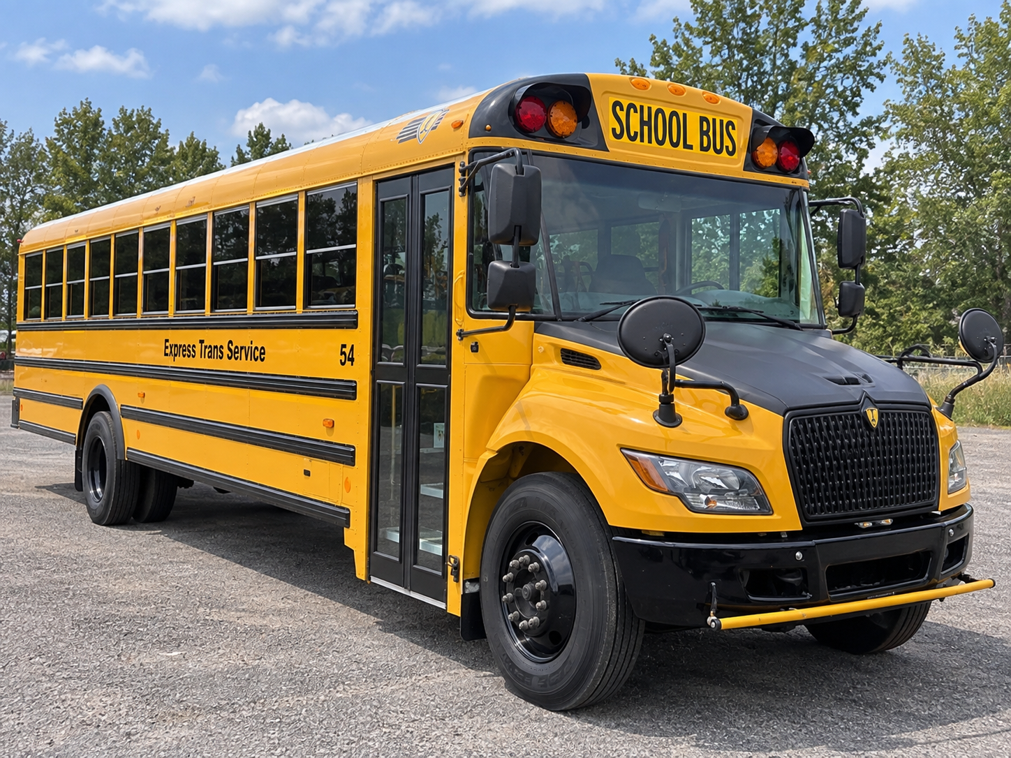 54-passenger yellow school bus coming soon to Express Trans Service